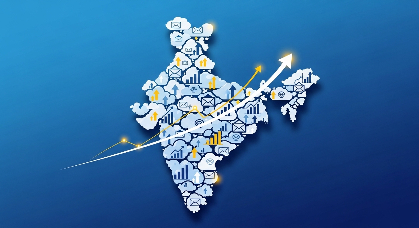 India cloud business email market
